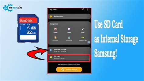 use sd card as internal storage